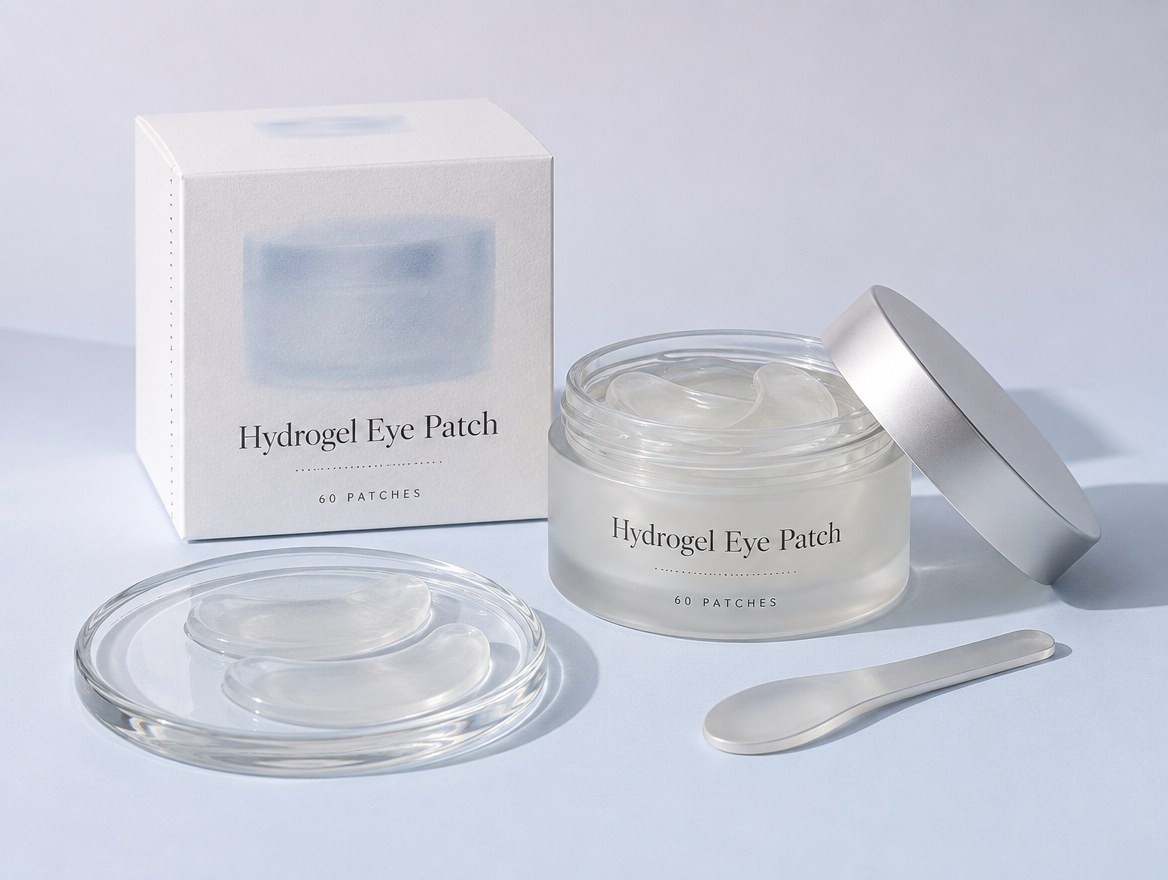 Private label hydrogel eye patches made in Korea