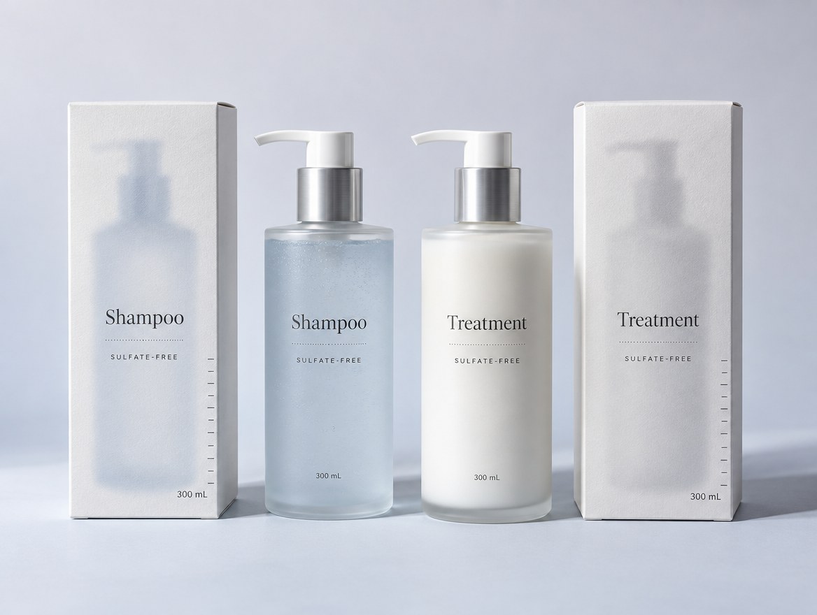 Private label shampoo bottles made in Korea