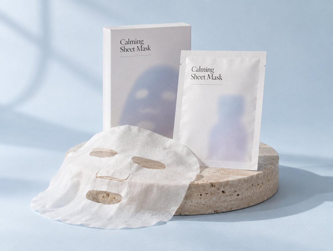 Private label sheet mask pouches made in Korea
